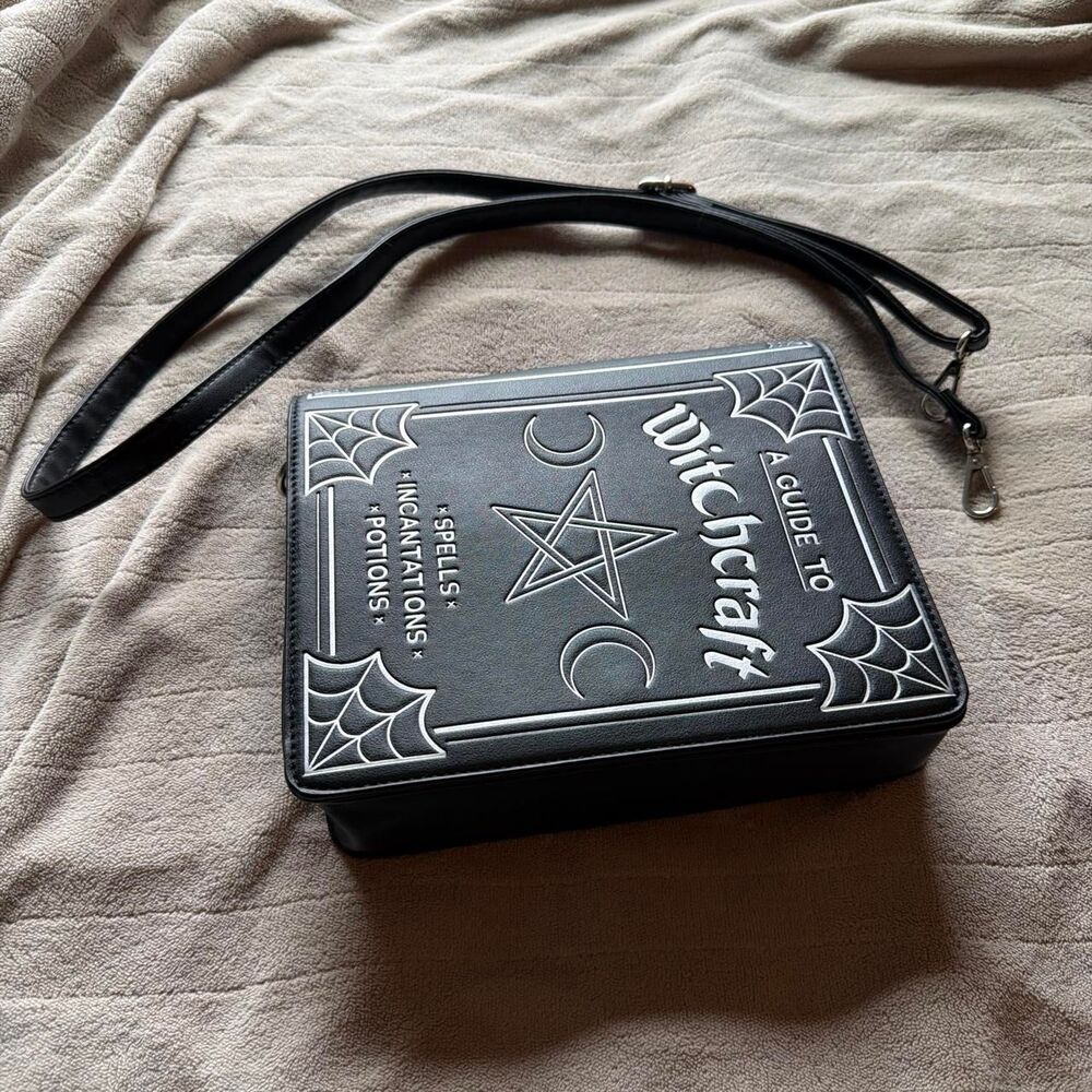 Mad Engine Guide to Witchcraft Spell Book Crossbody Purse